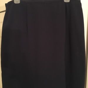 Isaac Hazan Navy Blue Skirt